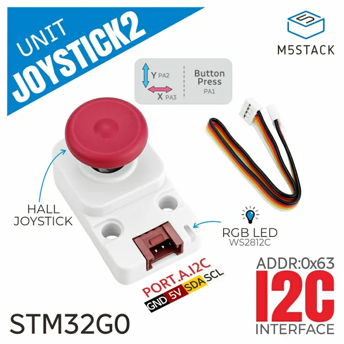 I2C Joystick 2 Unit (STM32G030) - m5stack-store