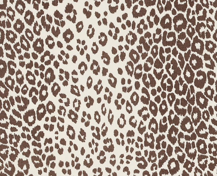 Iconic Leopard Pillow Cover in Brown, Schumacher Textiles