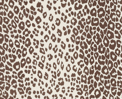 Iconic Leopard Pillow Cover in Brown, Schumacher Textiles