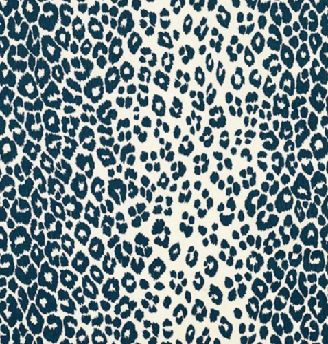 Iconic Leopard Pillow Cover in Ink, Schumacher Textiles