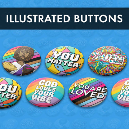 Illustrated Buttons