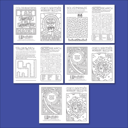 Illustrated Worship Children's Bulletins: Winter 2023–2024
