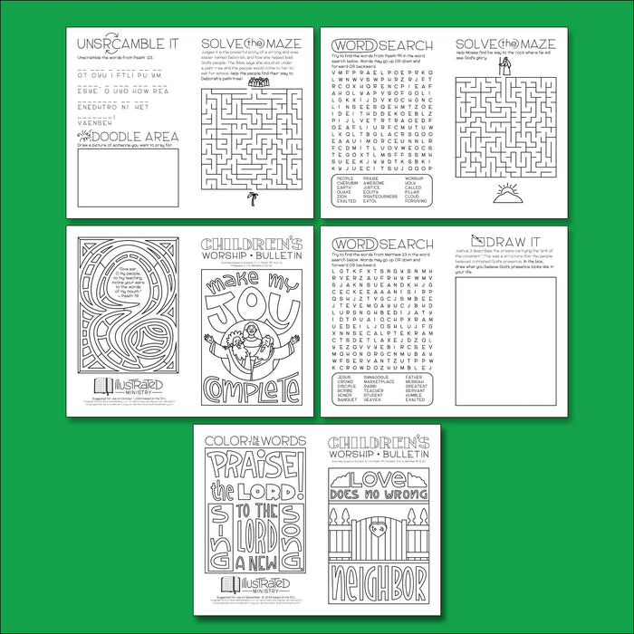 Illustrated Worship Children's Bundle: Fall 2023