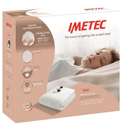Imetec Adapto Heated Dual Control Underblanket | Double Imetec Electric Blanket Euronics Ireland