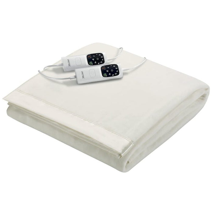 Imetec Solid Fleece Adapto Double Dual Overblanket Electric Blanket