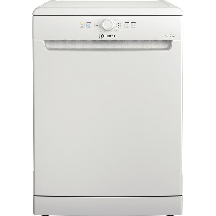 Indesit D2FHK26 Full Size Dishwasher with 14 Place Setting White White