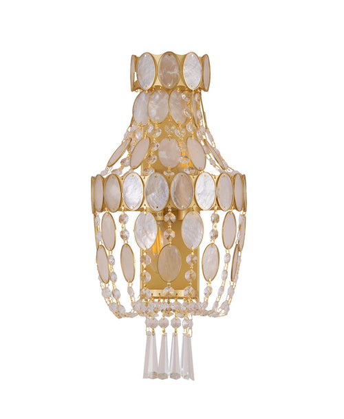 Isadora 3 Light Capiz Wall Light