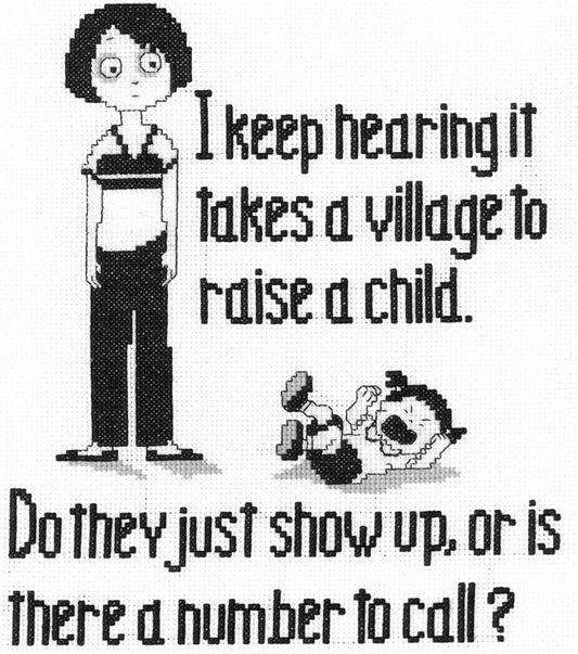 It Takes a Village Counted Cross Stitch Kit
