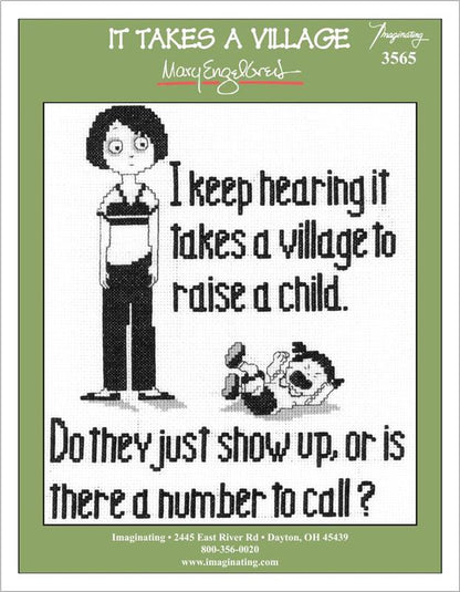 It Takes a Village Counted Cross Stitch Kit