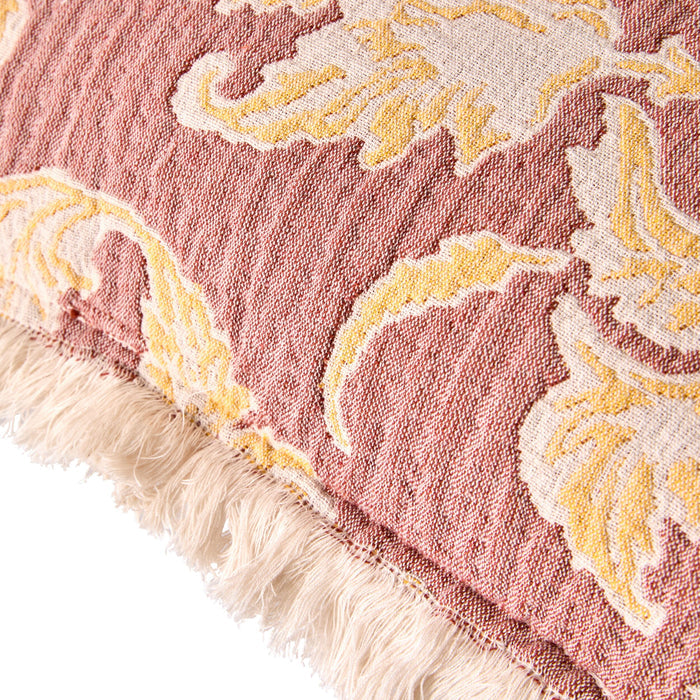 Jacquard Garden Cotton Cushion 50x50cm Brocade