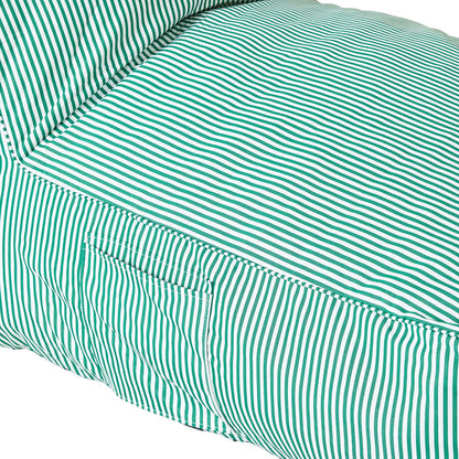 Jax Foam Filled Lounger Green Stripe