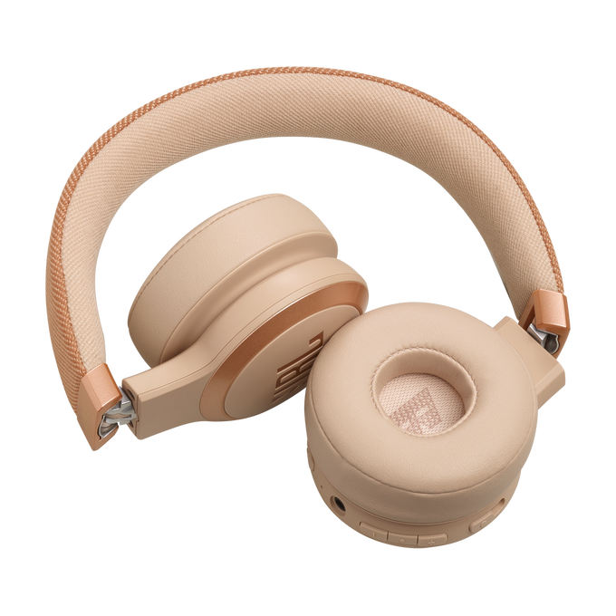 JBL Live 670NC On-Ear Noise-Cancelling Headphones – Sandstone – view 4