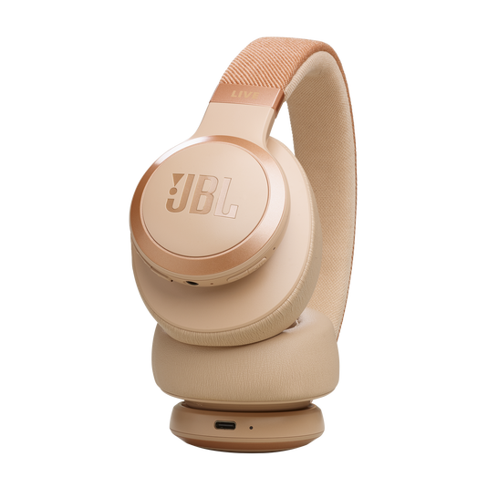 JBL Live 770NC Over-Ear Noise-Cancelling Headphones – Sandstone – view 5