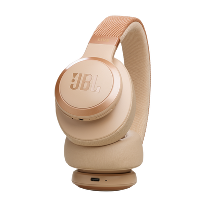 JBL Live 770NC Over-Ear Noise-Cancelling Headphones – Sandstone – view 5