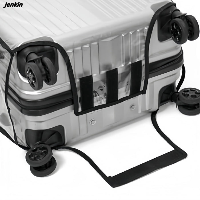 JenKin Luggage Protector Suitcase Cover PVC Waterproof Travel Suitcase Fits Most 20" to 30" (20" (13.8" L x 9.1" W x 20.9" H)) JenKin