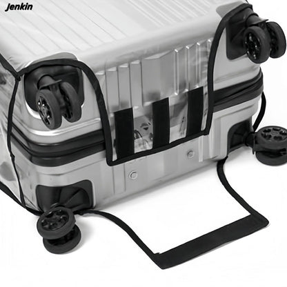 JenKin Luggage Protector Suitcase Cover PVC Waterproof Travel Suitcase Fits Most 20" to 30" (20" (13.8" L x 9.1" W x 20.9" H)) JenKin