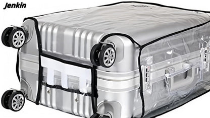 JenKin Luggage Protector Suitcase Cover PVC Waterproof Travel Suitcase Fits Most 20" to 30" (20" (13.8" L x 9.1" W x 20.9" H)) JenKin