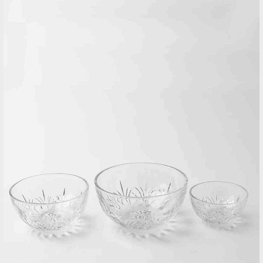Jenna Clifford 3 Piece Paris Bowl Set - Clear