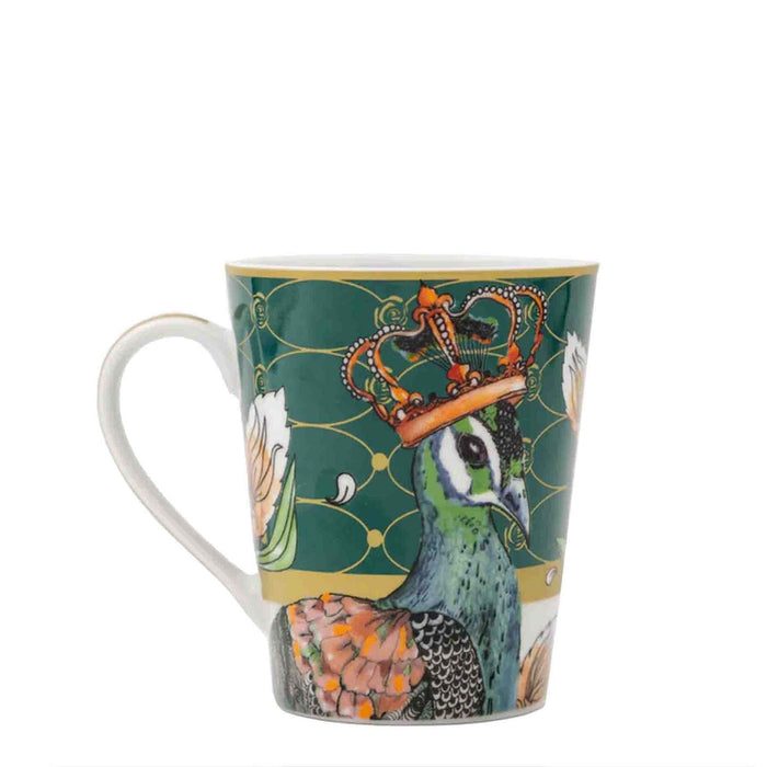 Jenna Clifford Peacock Coffee Mug - Green