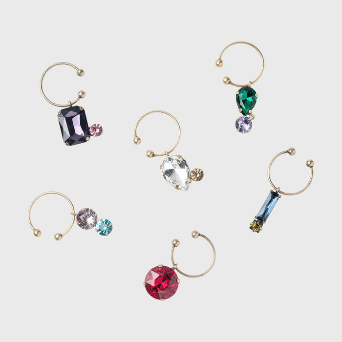 JEWELED WINE CHARMS