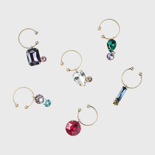 JEWELED WINE CHARMS