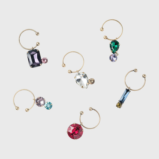 JEWELED WINE CHARMS