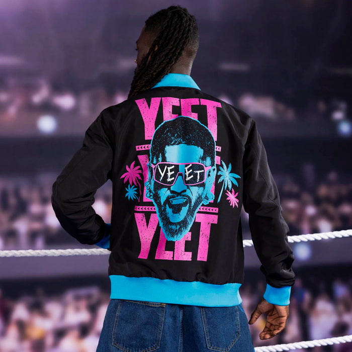 RSVLTS WWE Jacket Summer Slam "Yeet!"_ Reversible Bomber Jacket Summer Slam "Yeet!"_ Reversible Bomber Jacket