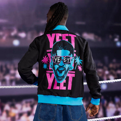 RSVLTS WWE Jacket Summer Slam "Yeet!"_ Reversible Bomber Jacket Summer Slam "Yeet!"_ Reversible Bomber Jacket