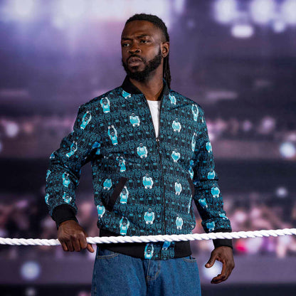 RSVLTS WWE Jacket Summer Slam "Yeet!"_ Reversible Bomber Jacket Summer Slam "Yeet!"_ Reversible Bomber Jacket