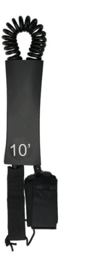 Jobe Vast 10Ft Coiled Paddleboard Leash - Black