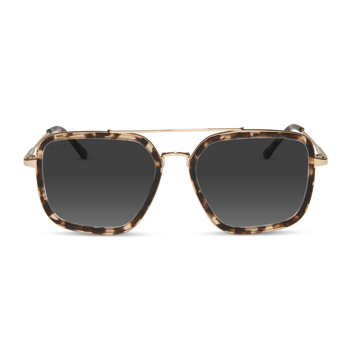 diff eyewear featuring the jordan navigator prescription sunglasses with a espresso tortoise frame front view