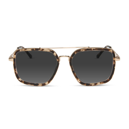 diff eyewear featuring the jordan navigator prescription sunglasses with a espresso tortoise frame front view