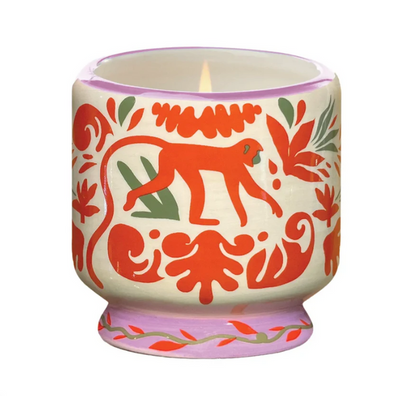 JUNGLE CERAMIC CANDLE COCONUT 8OZ