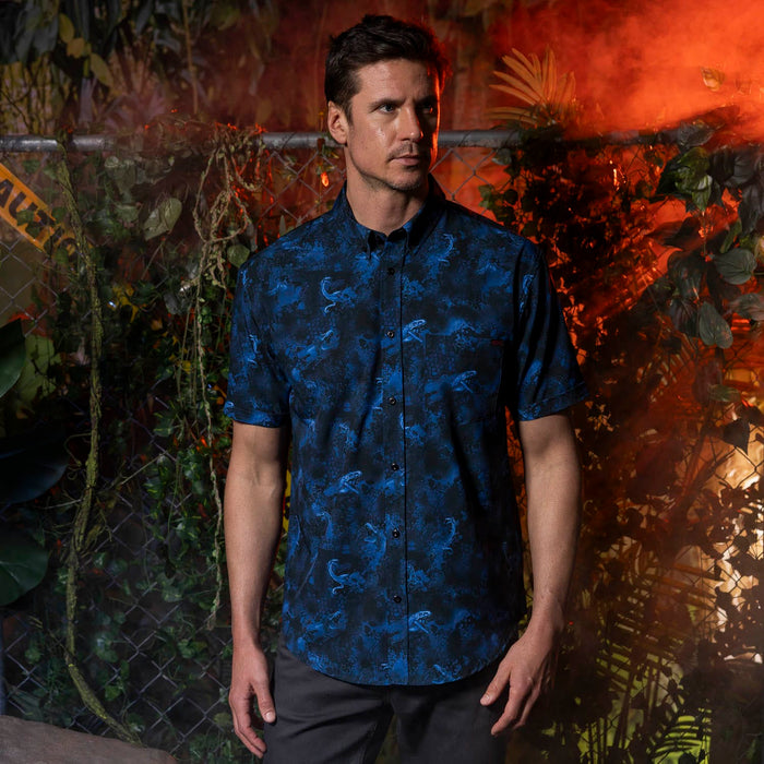 RSVLTS Jurassic Park Short Sleeve Shirt Jurassic Park "Assets Out of Containment" – KUNUFLEX Short Sleeve Shirt Jurassic Park "Assets Out of Containment" – KUNUFLEX Short Sleeve Shirt