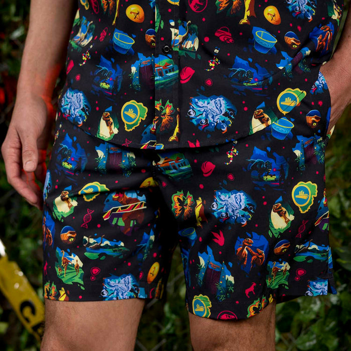 RSVLTS Jurassic Park Hybrid Shorts Jurassic Park "Neon ‘93" – Hybrid Shorts Jurassic Park "Neon ‘93" – Hybrid Shorts