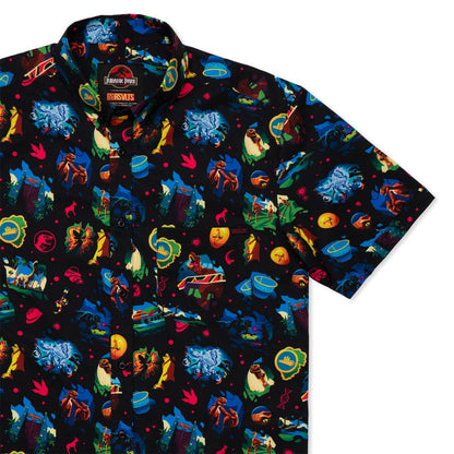 RSVLTS XS Jurassic Park Short Sleeve Shirt Jurassic Park "Neon ‘93" – KUNUFLEX Short Sleeve Shirt Jurassic Park "Neon ‘93" – KUNUFLEX Short Sleeve Shirt
