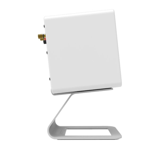 Kanto SE2 Small Elevated Desktop Speaker Stands White White