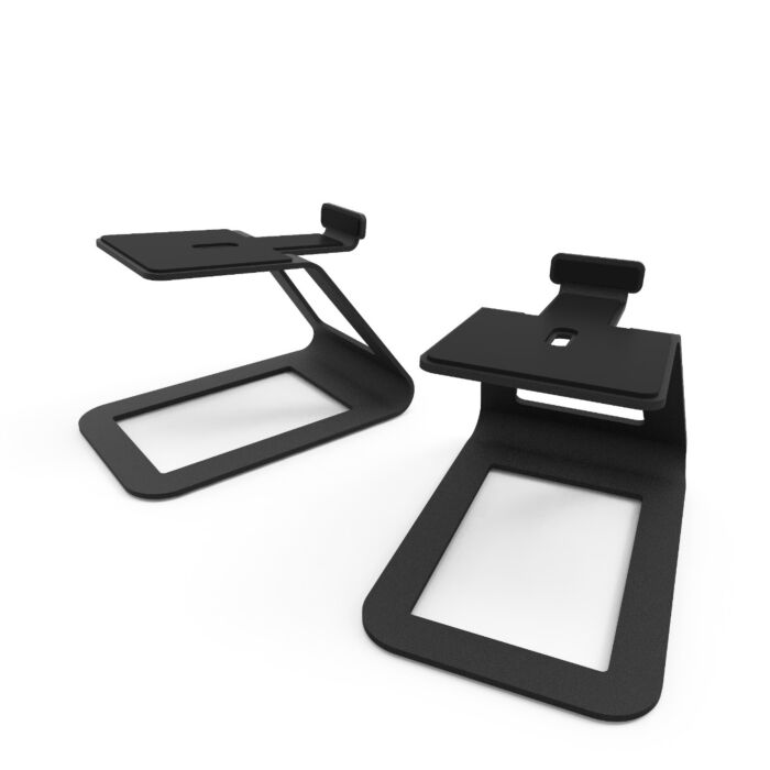 Kanto SE4 Medium Elevated Desktop Speaker Stands Black Black