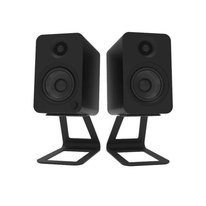 Kanto SE4 Medium Elevated Desktop Speaker Stands Black Black