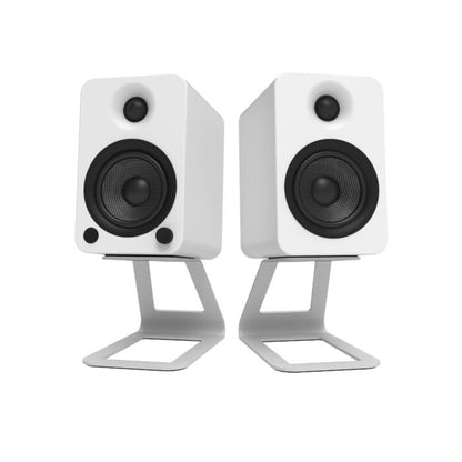 Kanto SE4 Medium Elevated Desktop Speaker Stands White White