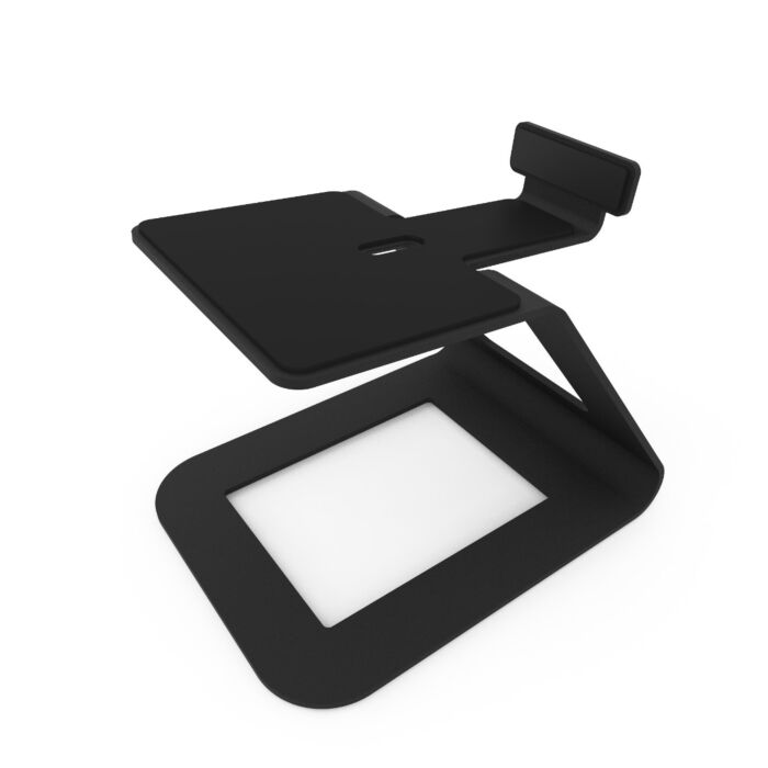 Kanto SE6 Large Elevated Desktop Speaker Stands Black Black