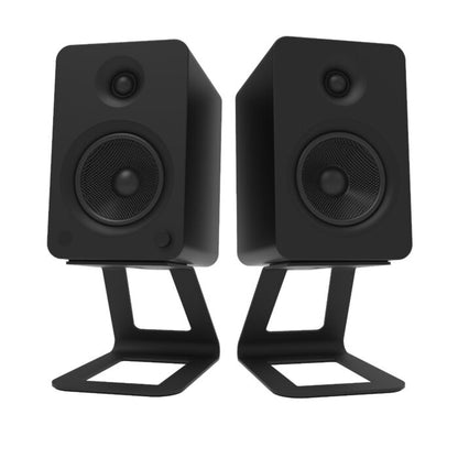 Kanto SE6 Large Elevated Desktop Speaker Stands Black Black