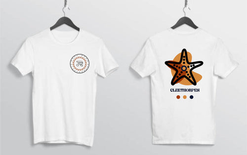 Kids Cleethorpes Starfish T-Shirt -White -