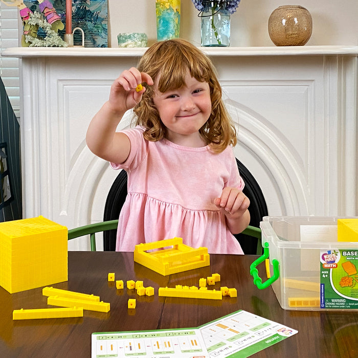 Kids First Math: Base Ten Blocks Math Kit with Activity Cards STEM Thames & Kosmos