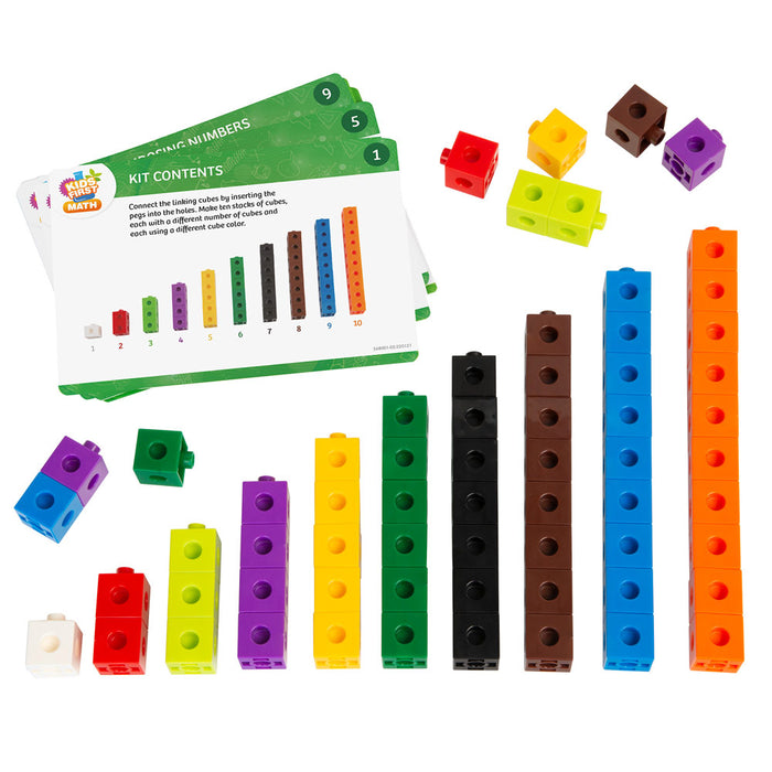 Kids First Math: Linking Cubes Math Kit with Activity Cards STEM Thames & Kosmos