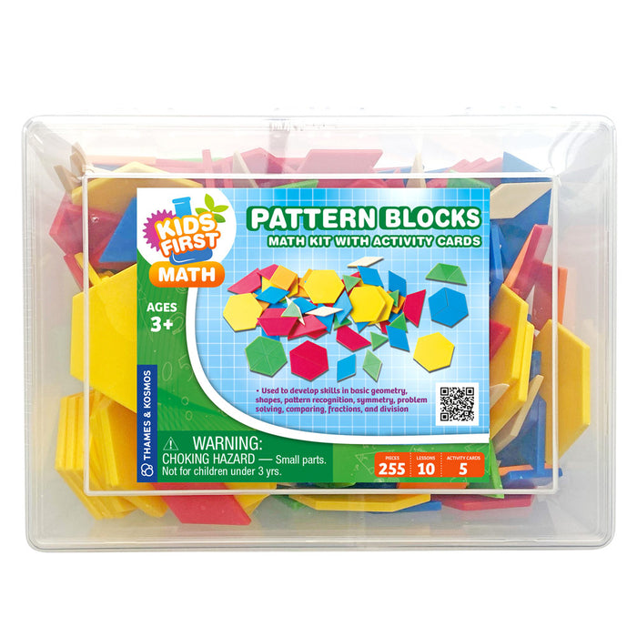 Kids First Math: Pattern Blocks Math Kit with Activity Cards STEM Thames & Kosmos
