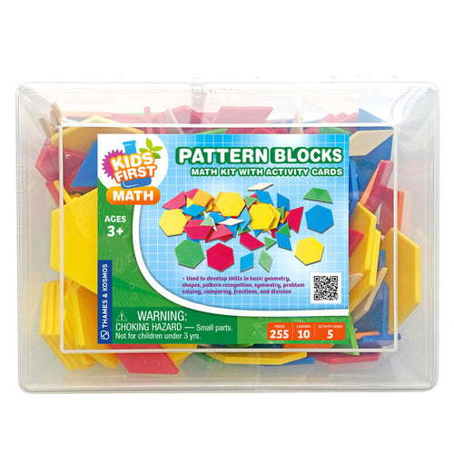 Kids First Math: Pattern Blocks Math Kit with Activity Cards STEM Thames & Kosmos