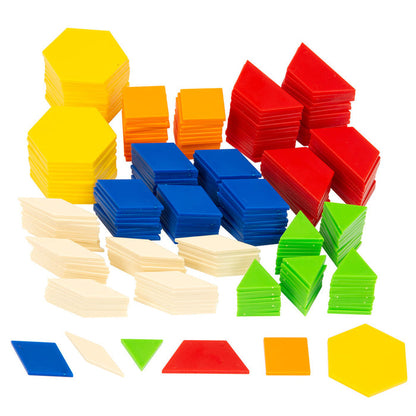 Kids First Math: Pattern Blocks Math Kit with Activity Cards STEM Thames & Kosmos