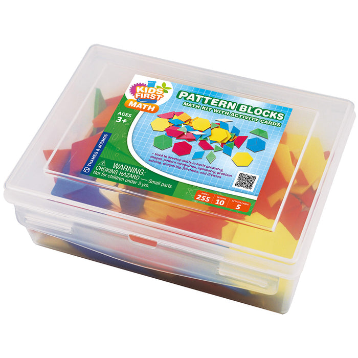 Kids First Math: Pattern Blocks Math Kit with Activity Cards STEM Thames & Kosmos