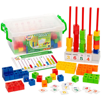 Kids First Math: Stacking Block Abacus Math Kit with Activity Cards STEM Thames & Kosmos